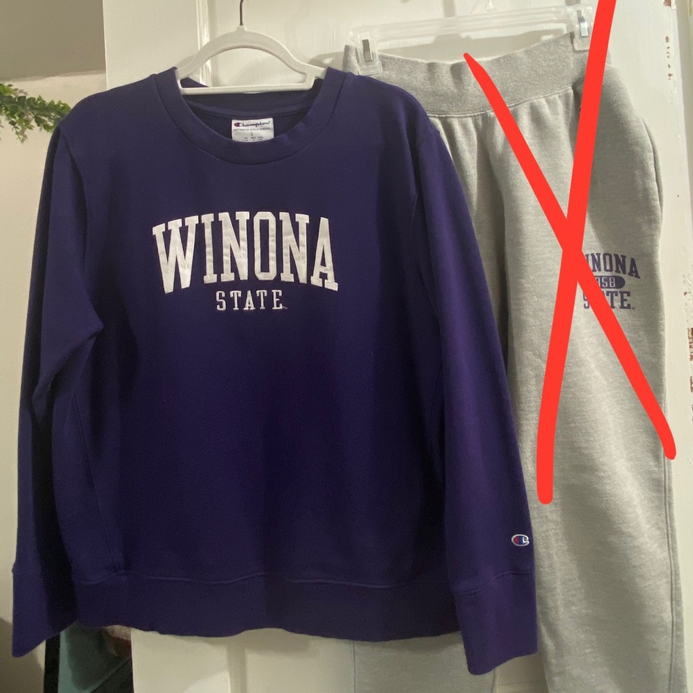 Winona State Collegiate Apparel - Crewneck Pullover Sweatshirt